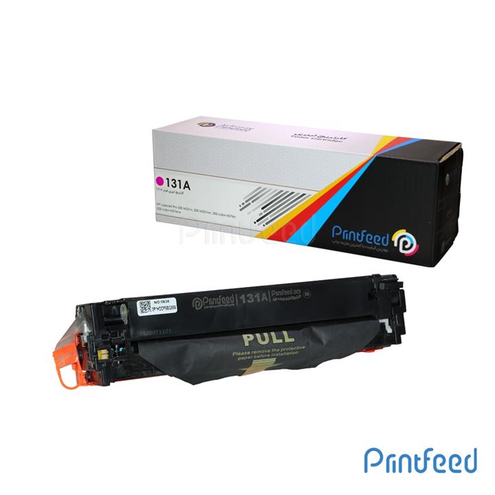 کارتریج لیزری قرمز مدل 131a طرح فابریک پرینت فید printfeed